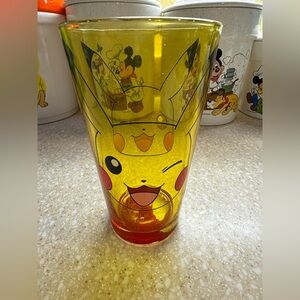 Pikachu Pokemon Yellow Pint Glass Tumbler